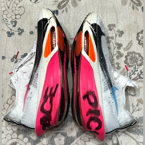 Nike Alphafly 3 Men's Road Racing Shoes Size 9 (M) / 10.5 (W) Pink/Blue/White - Picture 9 of 16